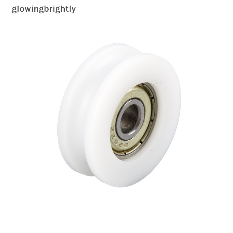 [glowingbrightly] High Quality U Groove Roller Pulley Bearing Steel Roller Injection-coated U-shaped Pulley Wheel Untuk Slide Pintu Jendela 6*30*10mm TFX