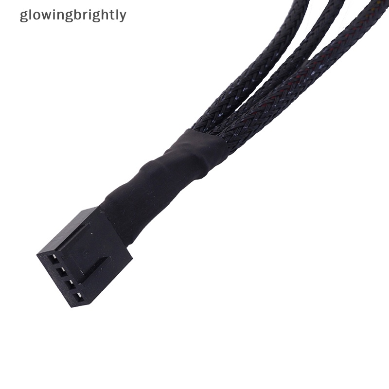 [glowingbrightly] Tembaga 3arah PWM 4Pin/3Pin Kipas Komputer Power Berlengan Splitter Kabel Ekstensi TFX