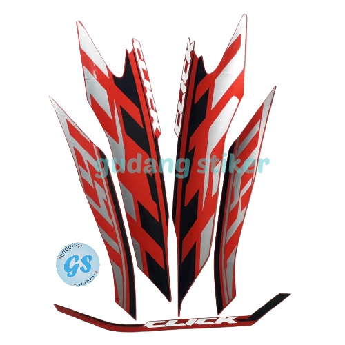 Sticker striping stiker motor Vario Click 150 2020 Merah