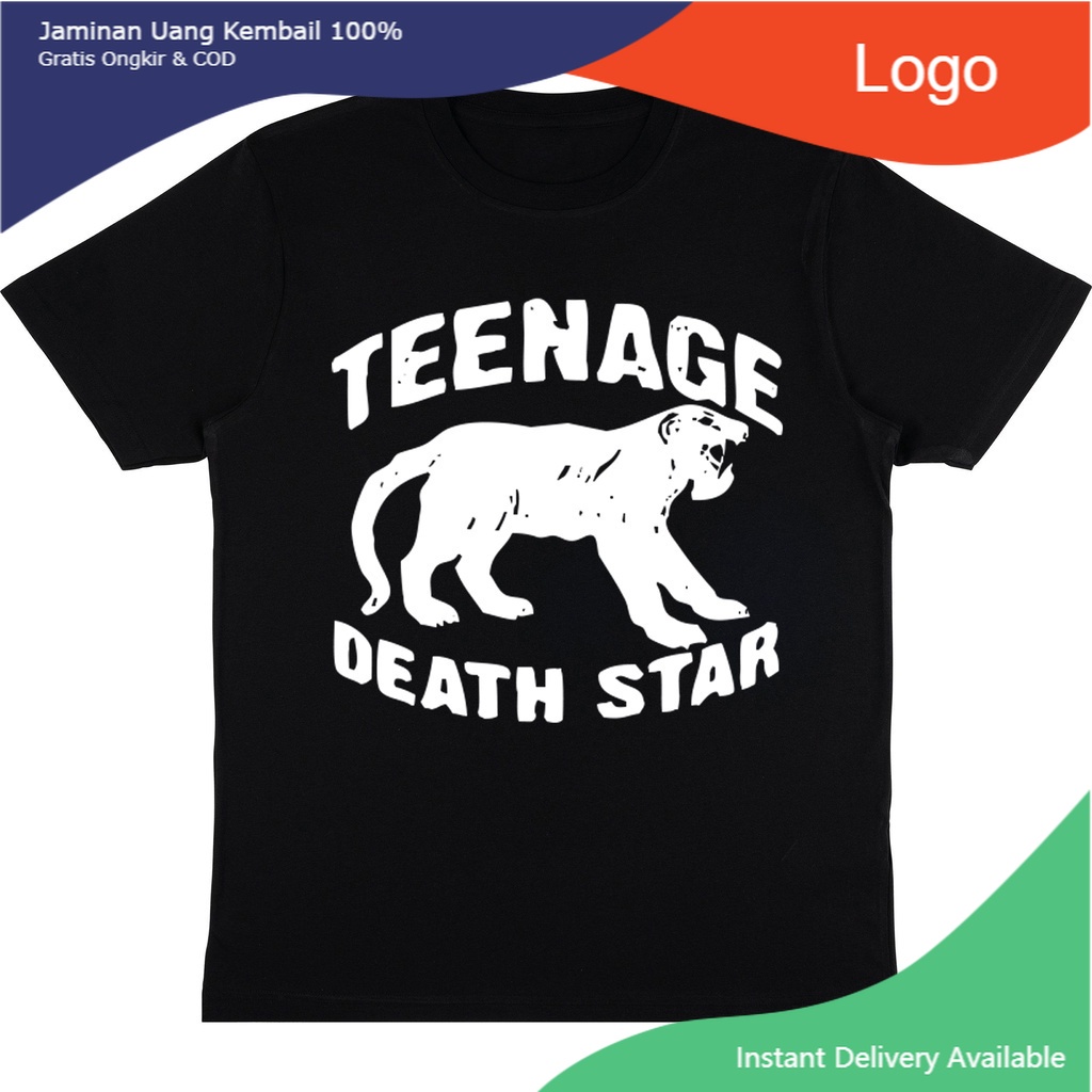 KAOS TEENAGE DEATH STAR | T-SHIRT BAND TEENAGE DEATH STAR | KAOS BAJU BAND HITAM