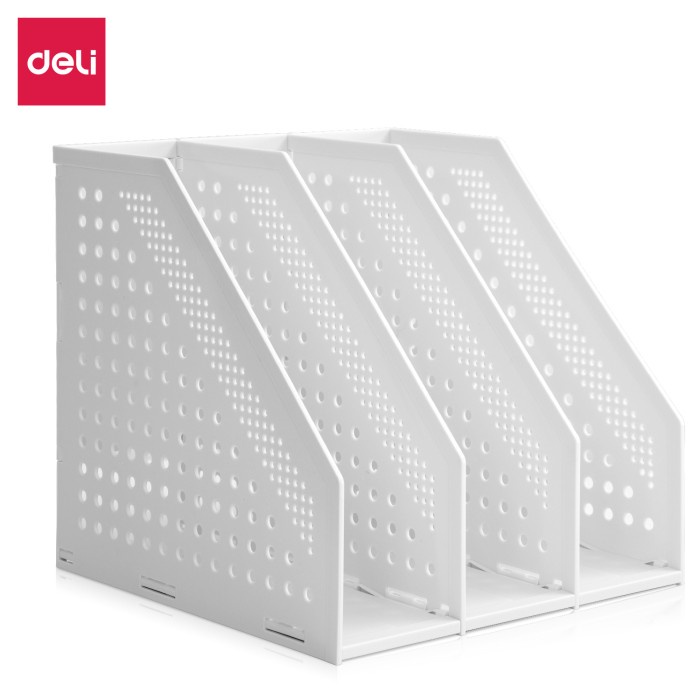 

[DD] Deli Document Desk Organizer / Rak Kertas Slot dapat diatur E7899X - Putih, 3 tempat
