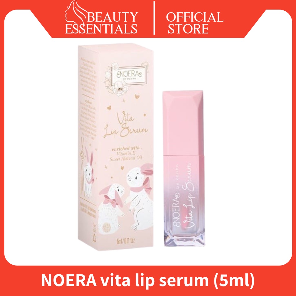Noera Vita Lip Serum | Serum Bibir untuk Pemerah dan Pencerah Bibir Pink Alami ORIGINAL BPOM