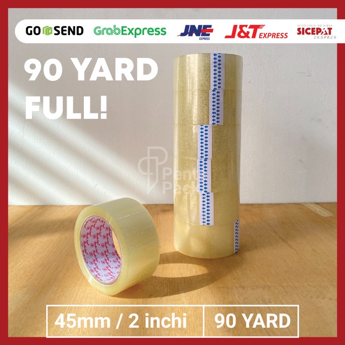 

1 DUS Lakban Selotip Isolasi - BENING 45 mm/2 inchi X 90 yard