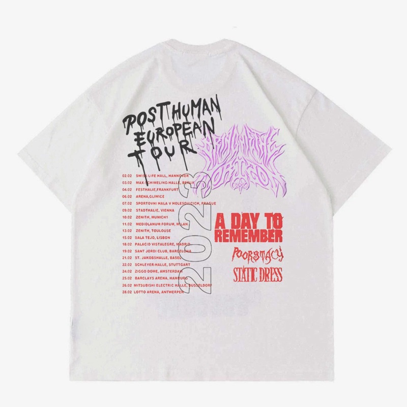KAOS BRING ME THE HORIZON “POST HUMAN TOUR 2023” | T-SHIRT BAND BMTH | KAOS BAJU BAND TOUR