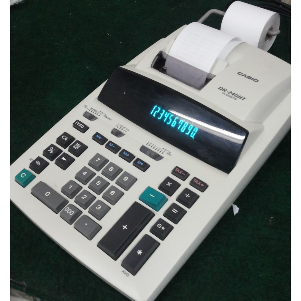 

CASIO DR-240HT Heavy Duty Printing Calculator / KALKULATOR PRINT 14 Digit New