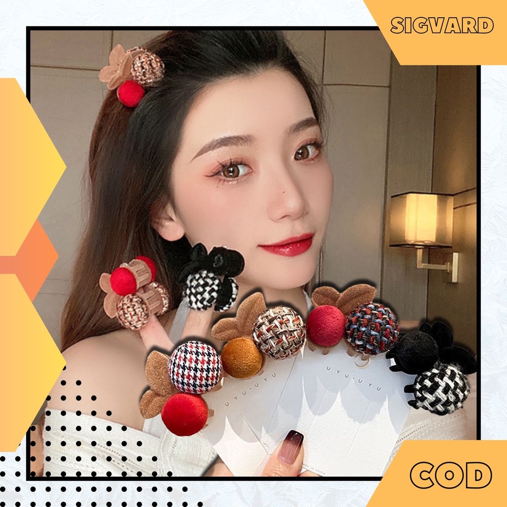 SIGVARDSTORE - Jepitan Rambut Dewasa Korea Aksesoris Fashion Jepit Anak Perempuan Motif Lebah ACC01