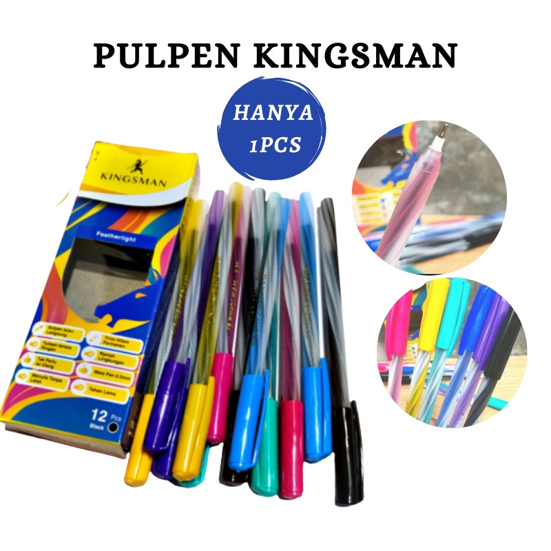 

ADK -F208- Pulpen Kingsman 1 Pcs - Alat Tulis Pulpen Tinta - ATK Pulpen Per-pcs