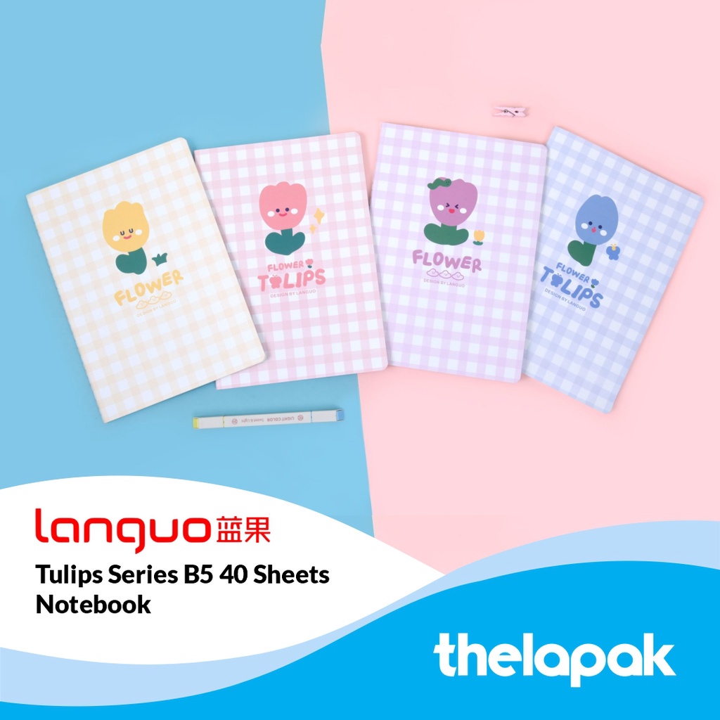 

Buku Tulis B5 Languo Tulips Series 40 Sheets Notebook