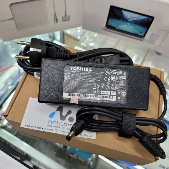 Adaptor Charger Laptop Toshiba Satellite A200 A205 L300 M600 Series 19V 3.95A -NS