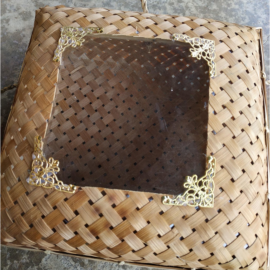 

bambu anyaman SOKASE MIKA TALI NATURAL box hantaran seserahan manten kotak hampers natal box kado hantaran manten
