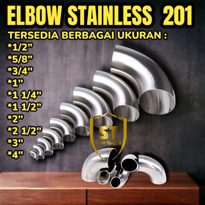 ELBOW/KNEE LAS 3/4" INCHI (19MM) STAINLESS 201
