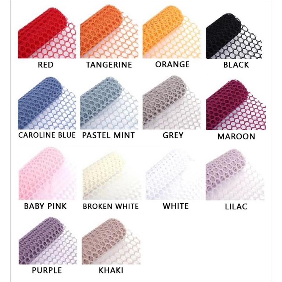 

[60 x 50 CM] Korean Hollowed-out Rounded Style Flower Wrapping Mesh / Polynet Jaring Bulat Besar