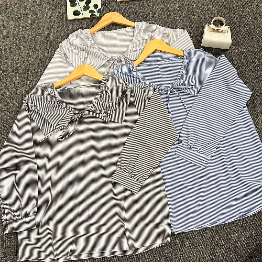 AWW - Callisa blouse salur  rempel wanita