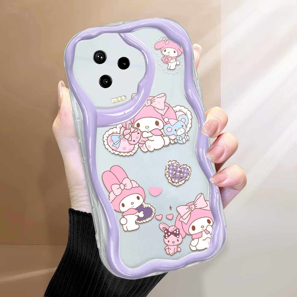 Untuk Infinix Note 12 Pro 2023 Casing HP Phone Case Handphone Sofcase Kesing Soft Kartun Love Melody Transparent Cassing