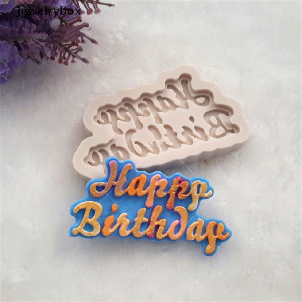 [jewelrybox] Indah Happy Birthday Bentuk Renda Cetakan Kue Cake Decor Liontin Perhiasan Tools Butik