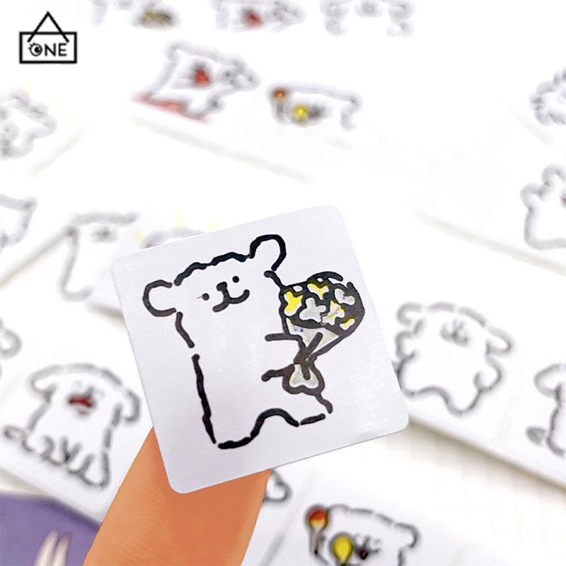 COD❤️Kartun Lucu Bahan Scrapbook Sticker Melody Crayon Shin-chan Line Dog DIY Stiker Dekoratif-A.one