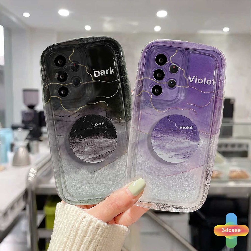 Popsocket Case Samsung A14 A13 A22 A03S A23 A32 A52 A12 A04 A04S A03 A50 A02S A20 A50S A30S A52S A30 M12 M22 M32 A125 A14 LTE A13 Lie A037F F12 M04 M10S M02S A025 A205 A305 F02S Y22S Y20I Y12S Y17 Y15 Y15S Ins Dark Watercolor Gradient Silicone Soap Case