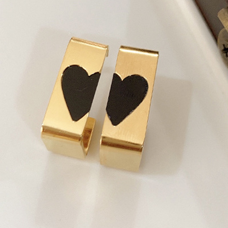 Anting Persegi Hati Sambungan Tidak Biasa Untuk Wanita Tren Desain Baru Cinta Romantis Earing Perhiasan Fashion Aksesoris Unik