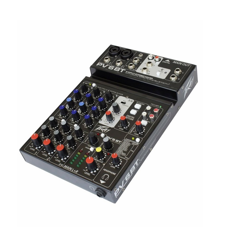PEAVEY 6BT COMPAD 6 CHANNEL MIXER BT
