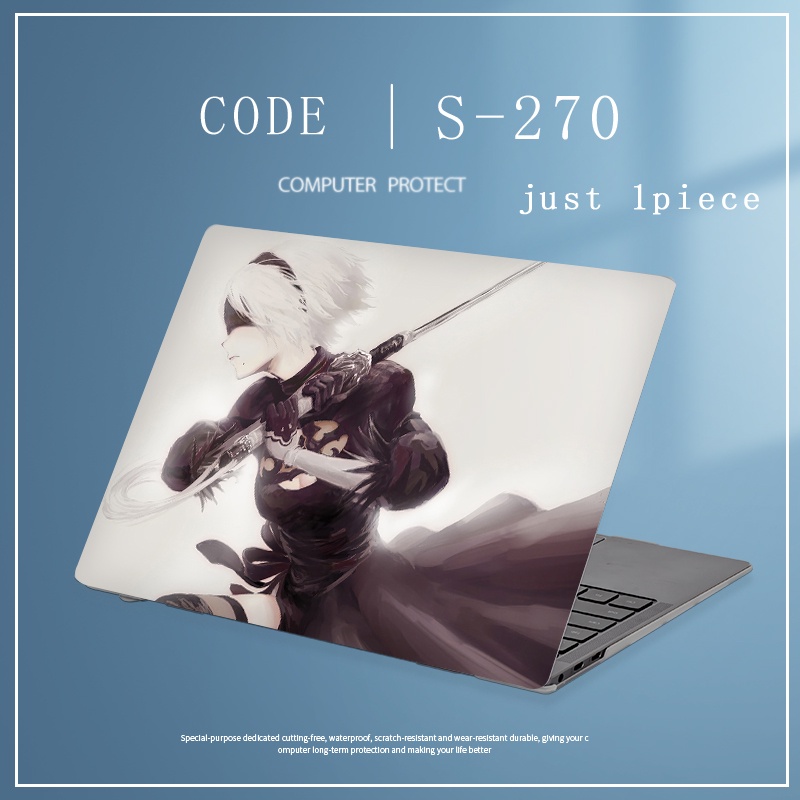 1pc Universal Bebas Potong COD Menyesuaikan 12 13 14 15.6 Inch Cover Laptop Stiker Skin Untuk Lenovo V15 G3 Ideapad S145 Quote Berkatan Kata Lembaran Decals