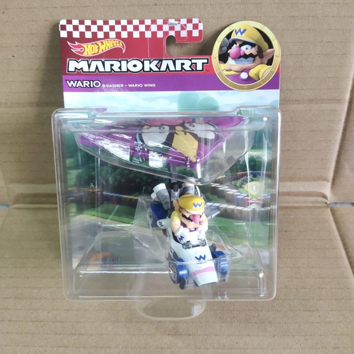 Hotwheels Mario Kart Wario B Dasher Wario Wing