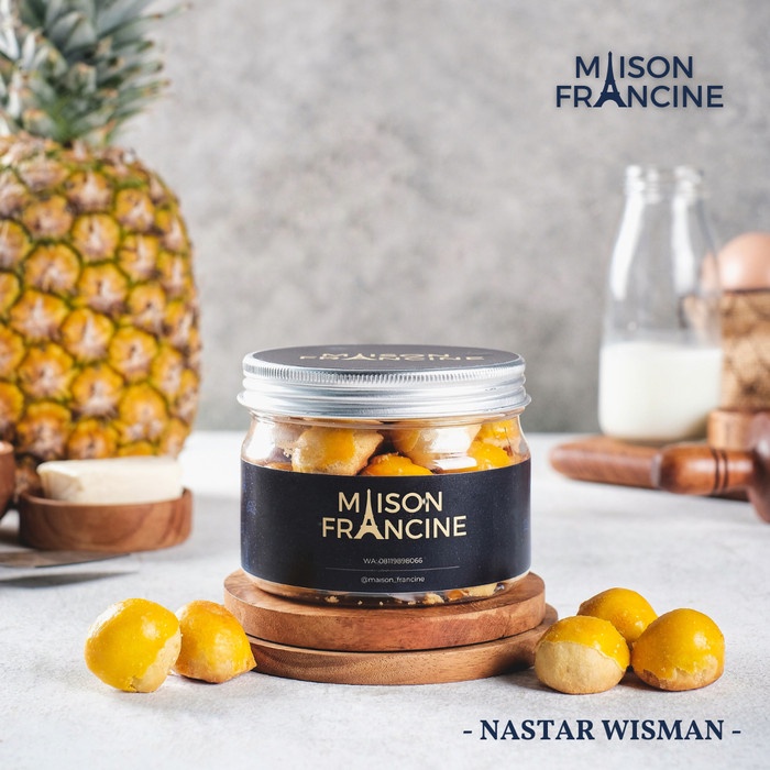 

NASTAR kue nanas Wijsman - MAISON FRANCINE premium pineapple cake - extra wisjman