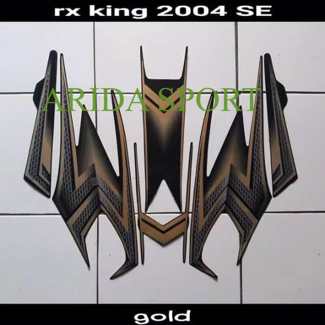 striping   yamaha rx king 2004 se hitam gold striping rx king