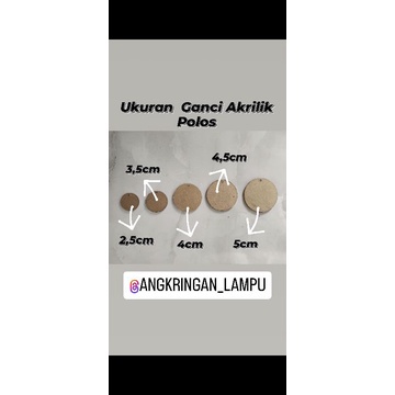 [TERMURAH] Ganci Akrilik Polos