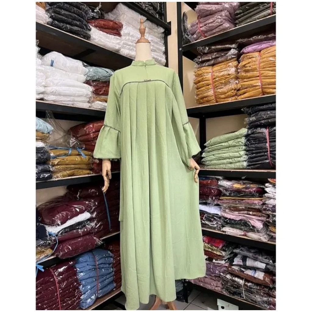 Ready Stock ✅ Maxi Dress Medina Dress Crinkle Mix Mutiara Mewah L Xxl Gamis 2023 Modern Lebaran Mewa