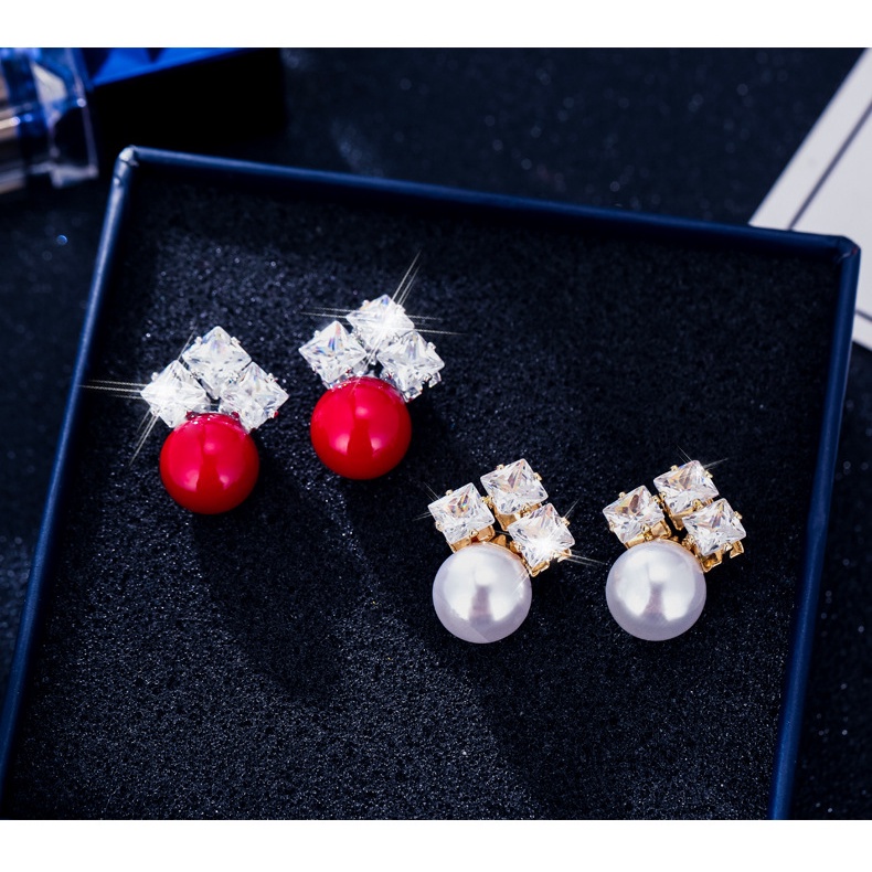 Goldkingdom Aksesoris Perhiasan Fashion Ready Stock Anting, Hipster Feminin Net Selebriti Anting Pejantan, Kepribadian Korea Anting Sederhana, Mutiara Sterling Perak Anting Panjang