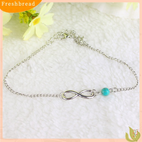 &lt; Freshbread &gt; Bohemian Bead Infinity Pesona Rantai Gelang Kaki Gelang Pantai Sandal Barefoot Jewelry