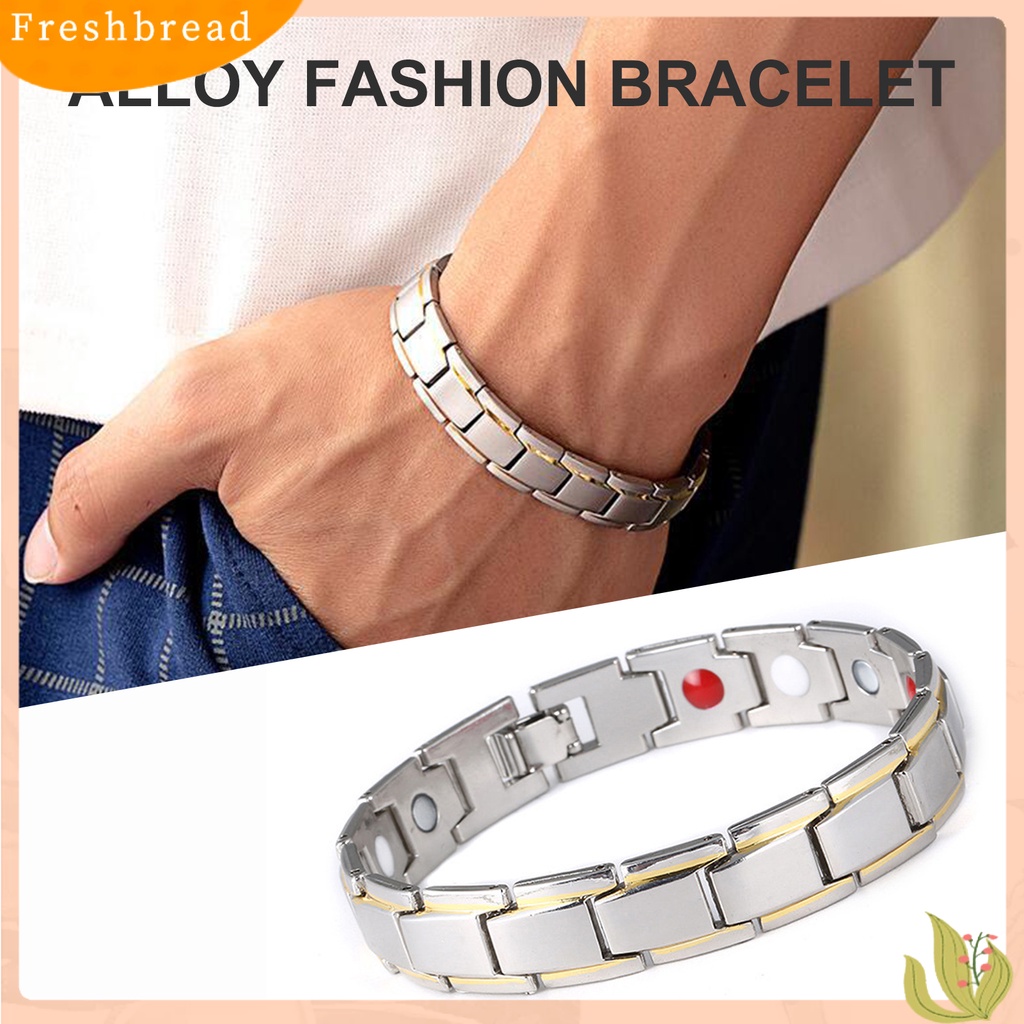 &lt; Freshbread &gt; Unisex Gelang Klasik Paduan Pesona Logam Khusus Gelang Tangan Dekorasi