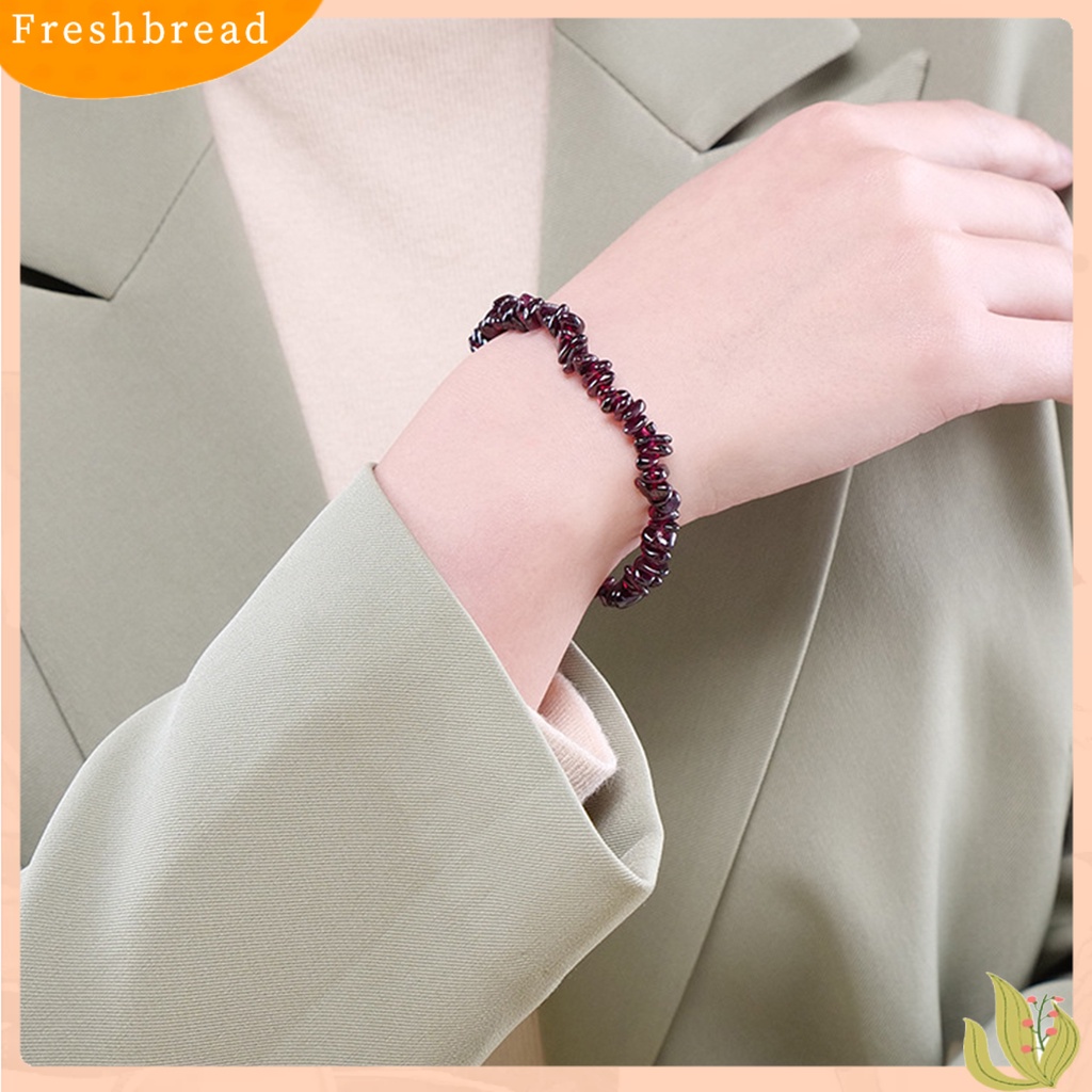 &lt; Freshbread &gt; Pasangan Gelang Tidak Luntur Serbaguna Batu Merenggang Keripik Manik-Manik Gelang Perhiasan Hadiah