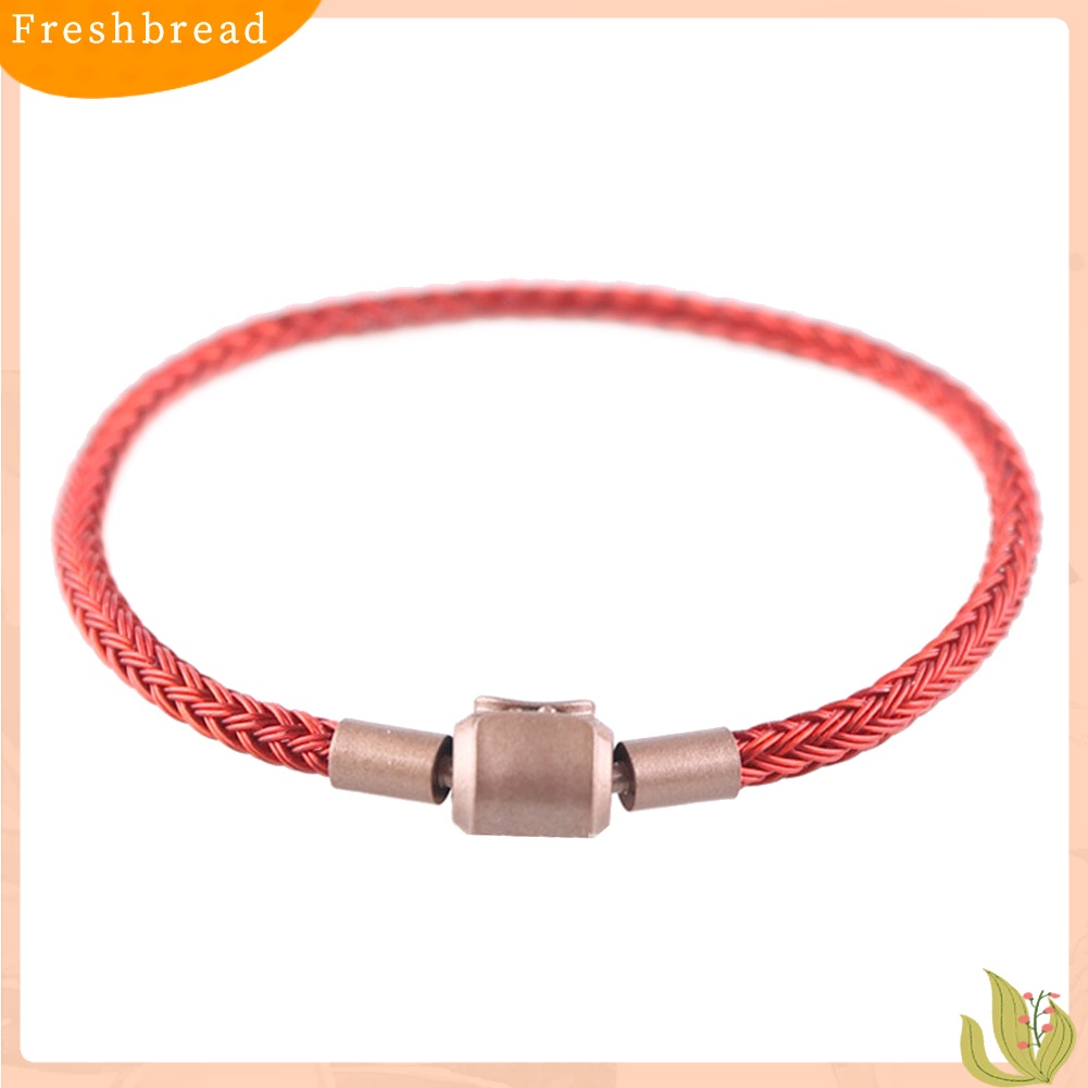 &lt; Freshbread &gt; Minimalis Pria Wanita Menenun Tali Kawat Gelang Bangle Perhiasan Hadiah Ulang Tahun