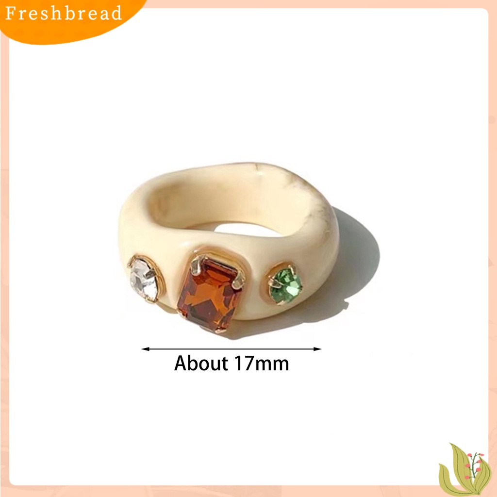 &lt; Freshbread &gt; Ladies Cincin Jari Akrilik Berlian Imitasi Band Wanita Gadis Pesta Hadiah Perhiasan Dekorasi