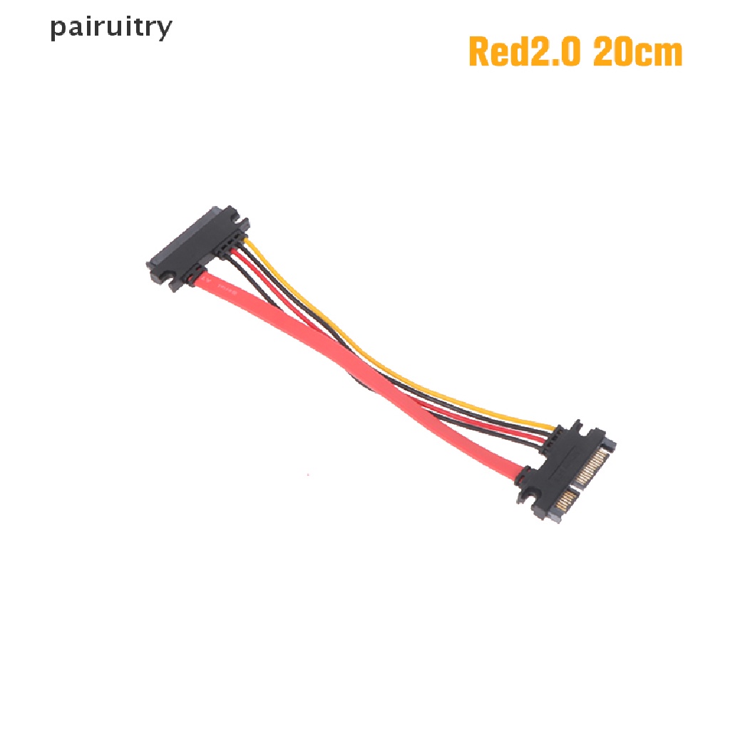 Prt Sata 22pin Male To Female Kabel Ekstensi Sata 22pin Male To Female7+15Pin Sata Data Power Combo Cable Kabel Ekstensi Hard Disk PRT
