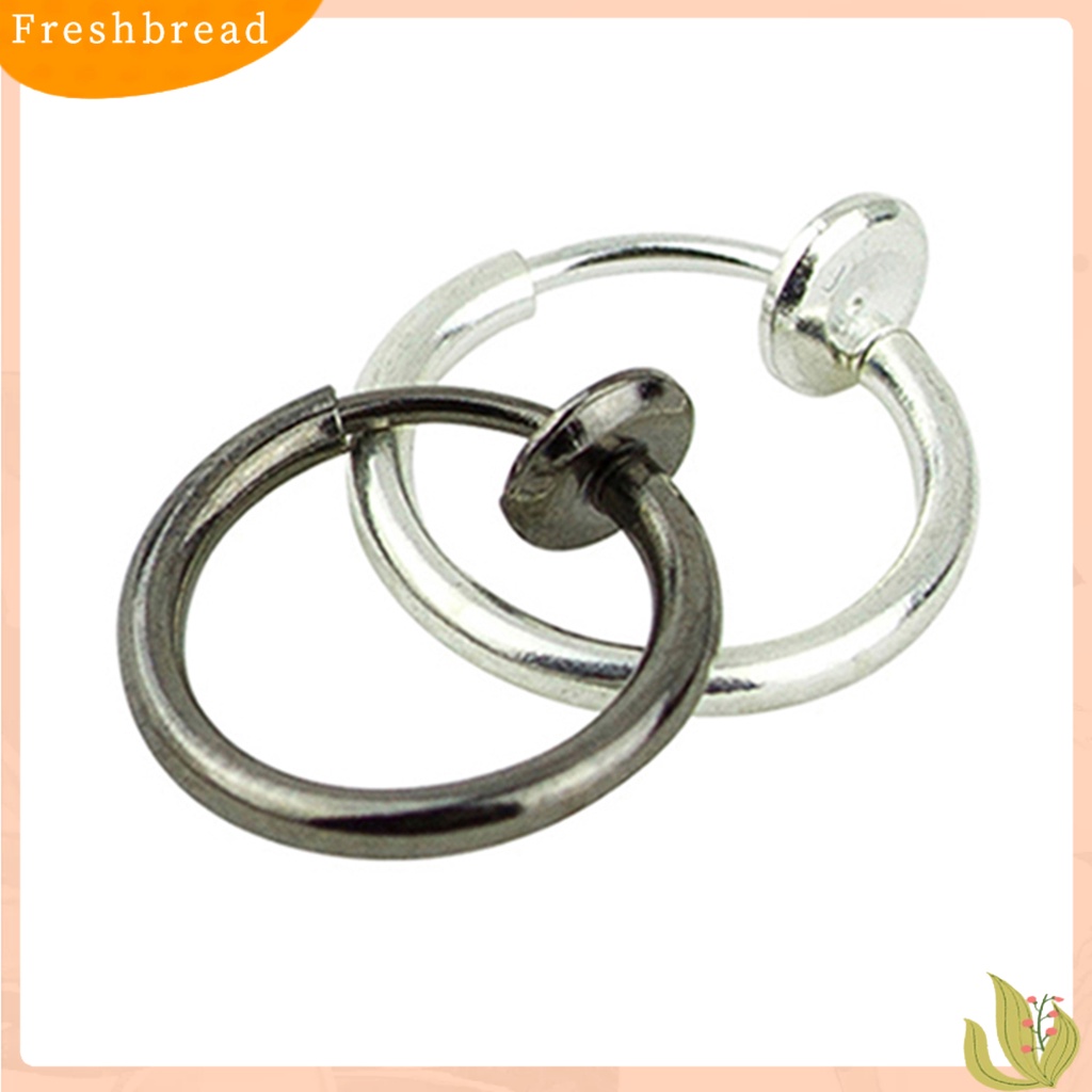 &lt; Freshbread &gt; 1Pc Anting Simple No Deformance Unisex Hidung Telinga Bibir Tindik Hoop Ring Untuk Club Pesta