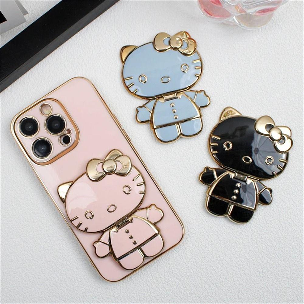 Agustin KT Kucing Phone Holder Phone Grip Phone Case Dekorasi Braket Penyangga Gesper Braket Phone Kickstand Braket Handphone