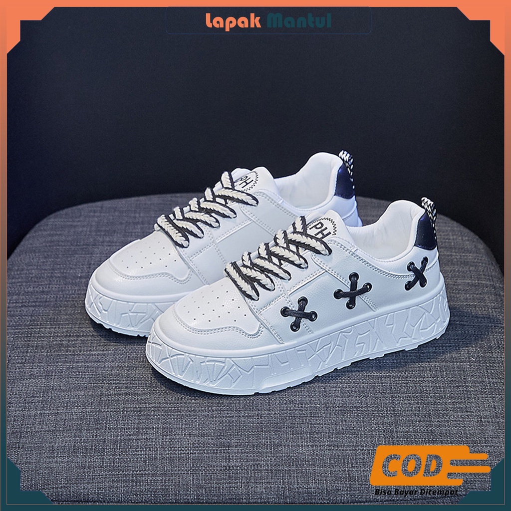 LM-0274 FREE BOX Sepatu Sports Wanita Fashion Korean Casual Premium