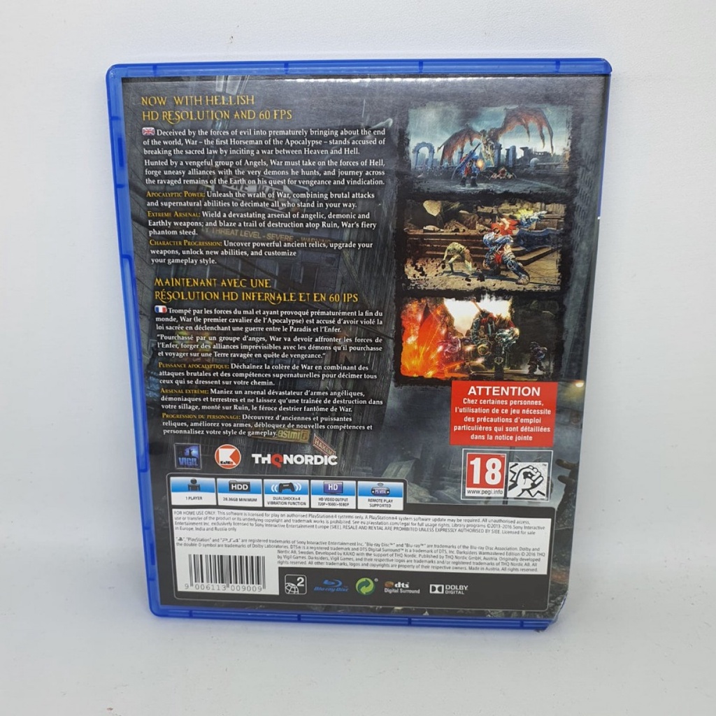 BD PS4 Darksiders Warmastered Edition