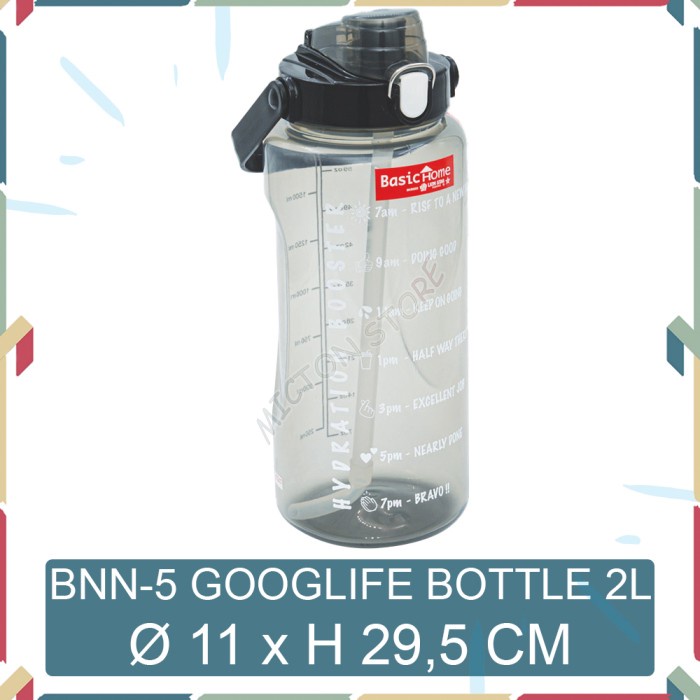 Botol Air Minum  MICTON Lion Star Basic Home BNN-5 Goodlife Bottle 2L Besar karakter custom tiktok g