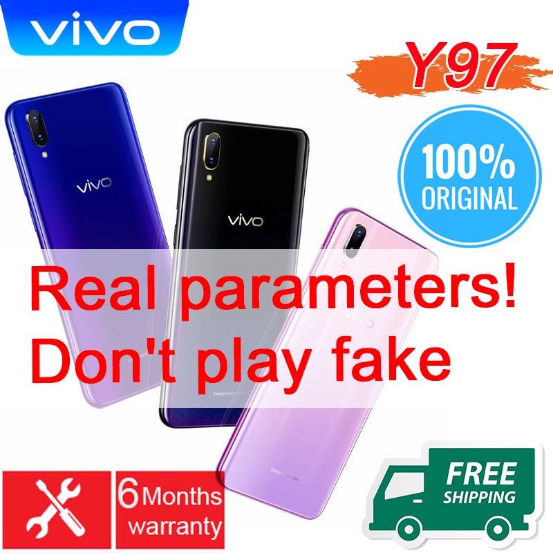 HP VIVO y97 Ram 8/256GB Smartphone 4G LET 6.35 inches Dual SIM 13MP+8MP Handphone Indonesia