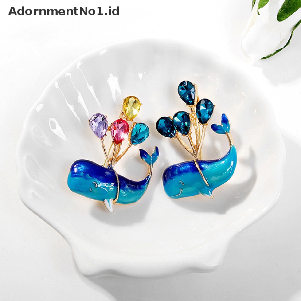 [AdornmentNo1] Fashion Fly By Balloon Whale Bros Untuk Wanita Syal Pakaian Pesta Bros Pin Accessrries Hadiah [ID]