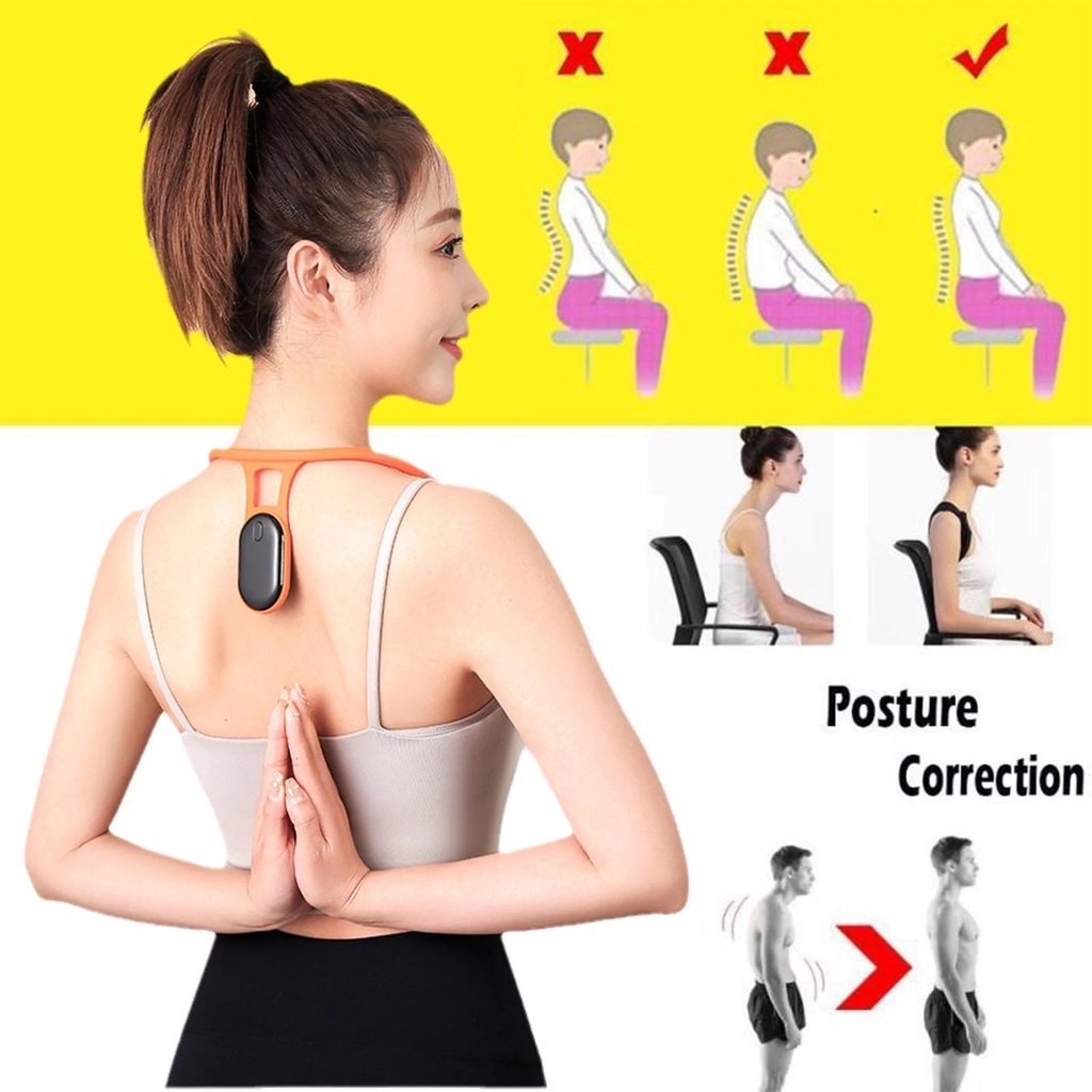 Smart Invisible Neck Hump Posture Corrector For Adult Kid Health Child Realtime Smart Monitoring Training Postur Duduk Orthosis Bungkuk Duduk Alat Sensor Pengingat