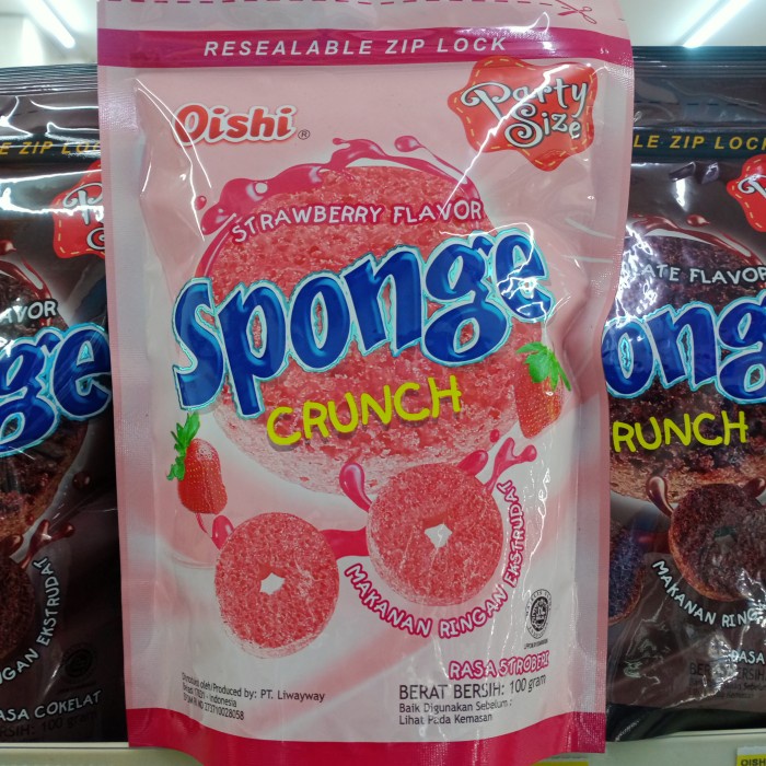 

Oishi Sponge Crunch Strawberry Flavor 100gr