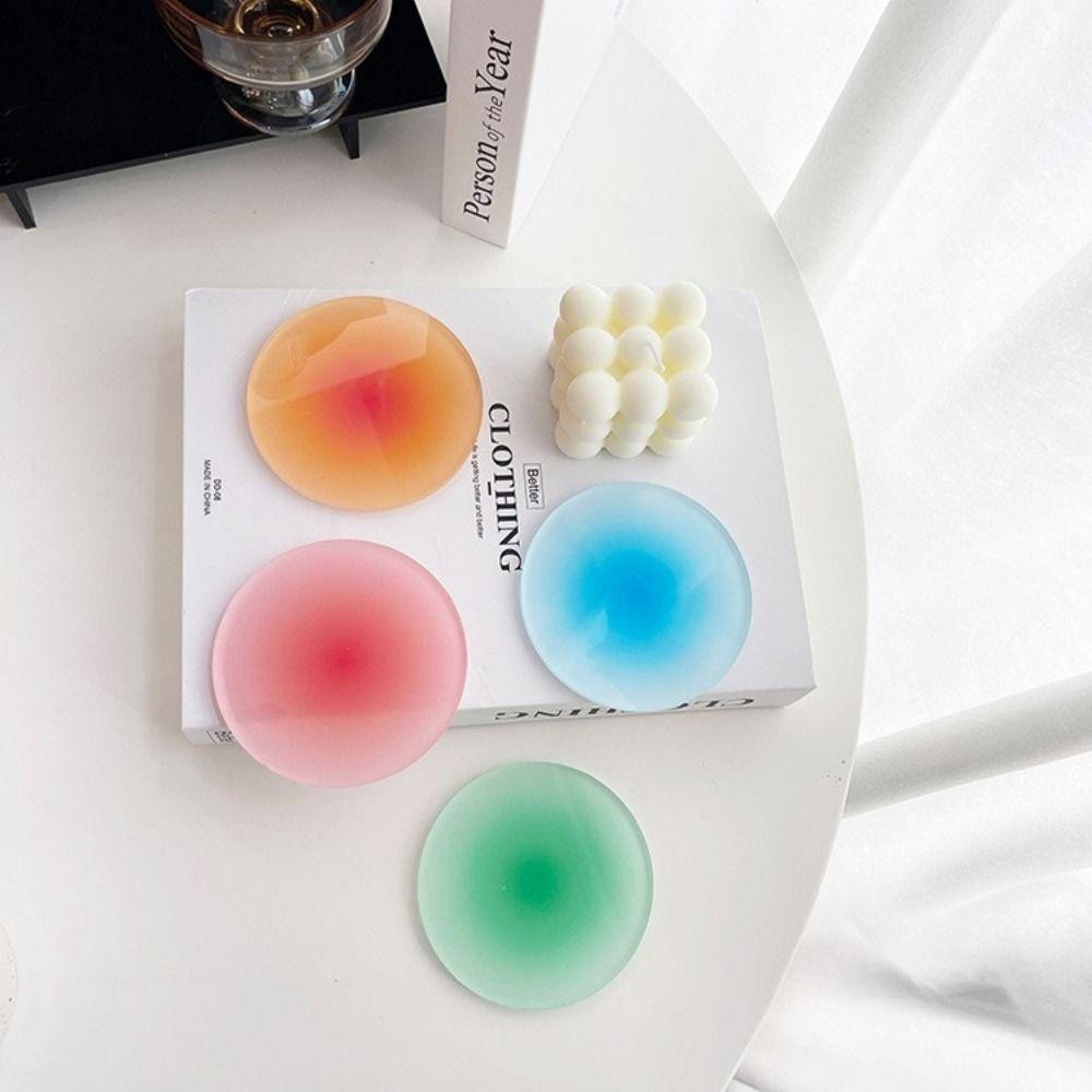 Tatakan Gelas Akrilik Gradasi Nanas Dapur Anti slip Bowl Mats Table Placemat
