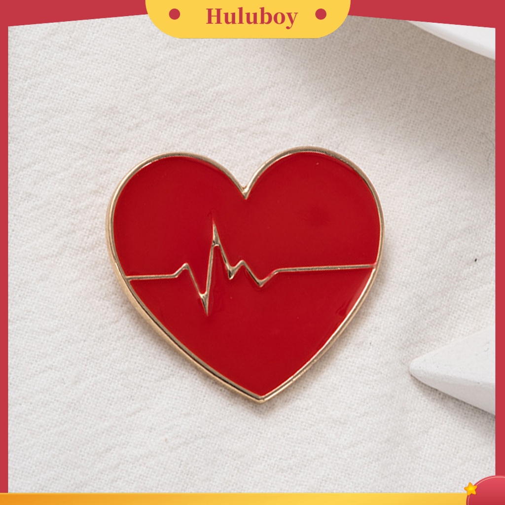 {Ready Stock} Kartun Hati Bros Pin Fashion Wanita Pria Pakaian Tas Dekorasi