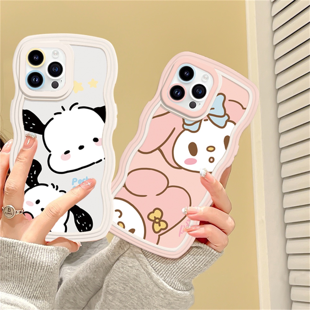 Casing Untuk iPhone14 Plus 14 Pro MAX iPhone 13 Pro MAX 1PRO MAX12 Pro MAX XR XS MAX 6 6S 7 8 Plus SE 2020 Pacha Dog Dan Merlot Curved Edge TPU Phone Case Binteacase