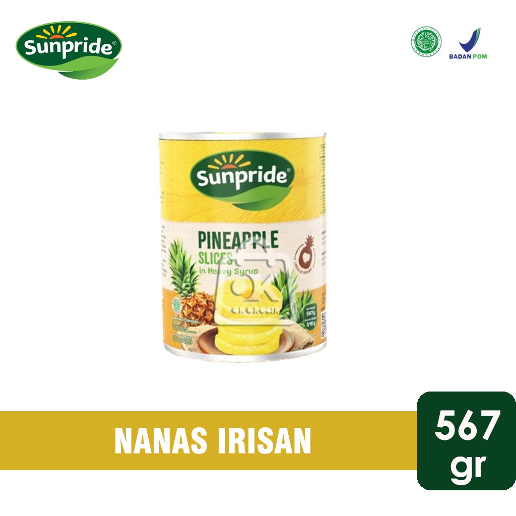 

Sunpride Pineapple Slice in Heavy Syrup / Irisan Nanas (Kaleng 567 gr)