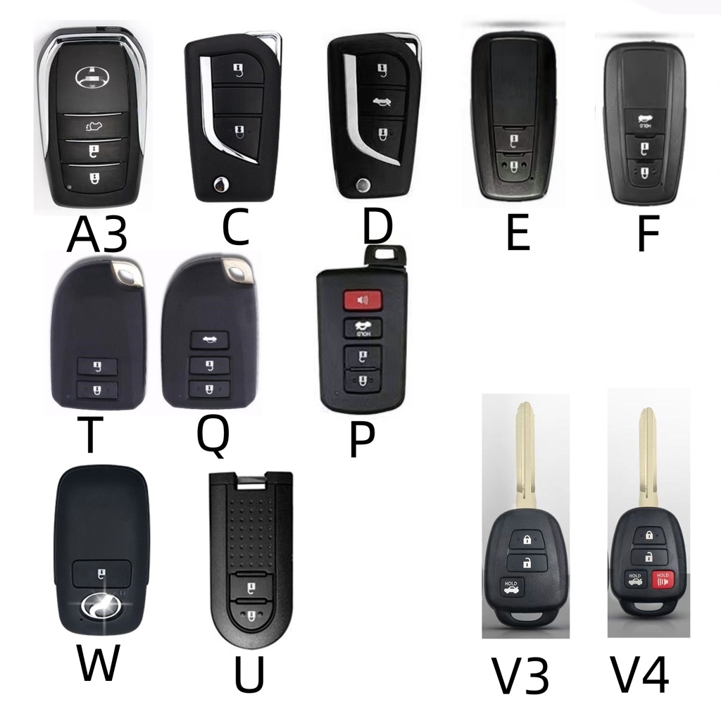 Untuk Toyota Alphard VELLFIRE PREVIA RAV4 Hilux Fortuner Land Cruiser Key Case Silikon Lembut Pelindung Key Case